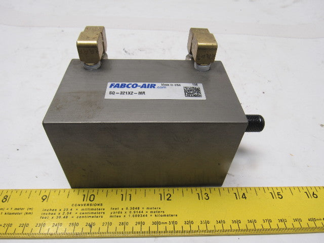 FABCO-AIR SQ-321X2-MR Compact Double Acting Pneumatic Cylinder 2" Stroke