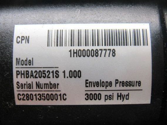 Schrader Bellows PHBA20521S 1.000 Hydraulic Cylinder 2" Bore x 2-1/2" Stroke