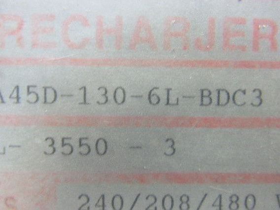 LaMarche 960/800 AH Forklift Battery Charger 12VDC 130A 208-220/440V 3Ph