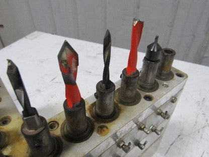 Weeke BP12 22 Position Main Drill Head Tool Holder Assembly From CNC Router