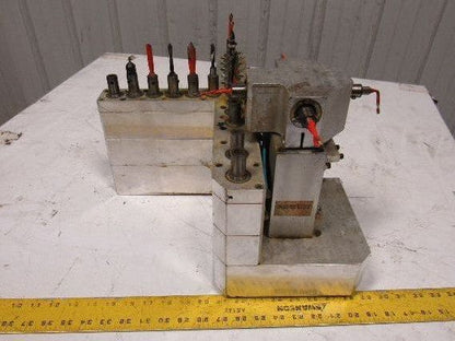 Weeke BP12 22 Position Main Drill Head Tool Holder Assembly From CNC Router