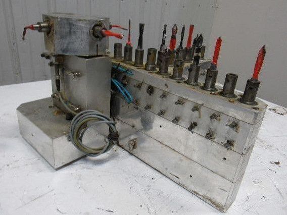 Weeke BP12 22 Position Main Drill Head Tool Holder Assembly From CNC Router