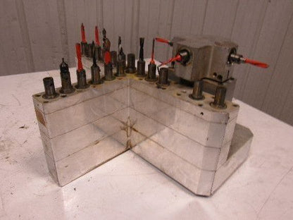 Weeke BP12 22 Position Main Drill Head Tool Holder Assembly From CNC Router