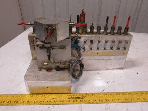 Weeke BP12 22 Position Main Drill Head Tool Holder Assembly From CNC Router