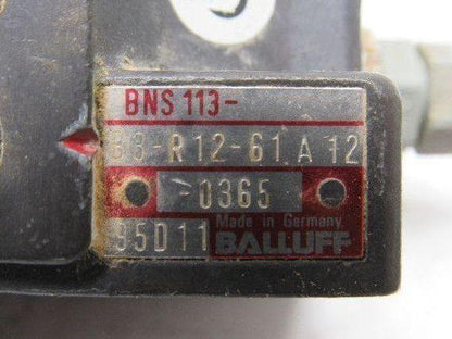 Balluff BNS113-B3-R12-61A12 Mechanical 2 Position Roller Plunger Switch