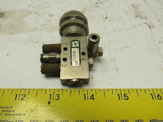 Pneumax 105.52.7.2/1 Pneumatic Push Button 22mm Momentary Contact Spring Return