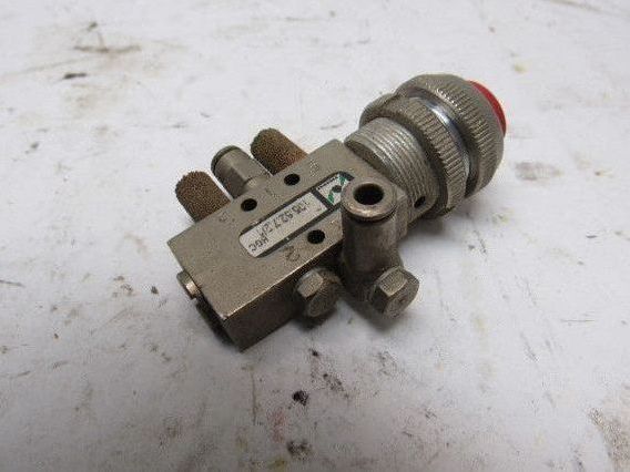 Pneumax 105.52.7.2/1 Pneumatic Push Button 22mm Momentary Contact Spring Return