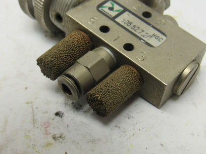 Pneumax 105.52.7.2/1 Pneumatic Push Button 22mm Momentary Contact Spring Return