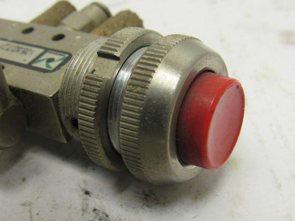 Pneumax 105.52.7.2/1 Pneumatic Push Button 22mm Momentary Contact Spring Return