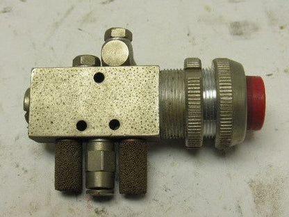 Pneumax 105.52.7.2/1 Pneumatic Push Button 22mm Momentary Contact Spring Return