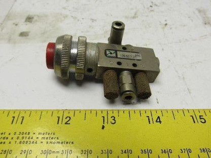 Pneumax 105.52.7.2/1 Pneumatic Push Button 22mm Momentary Contact Spring Return