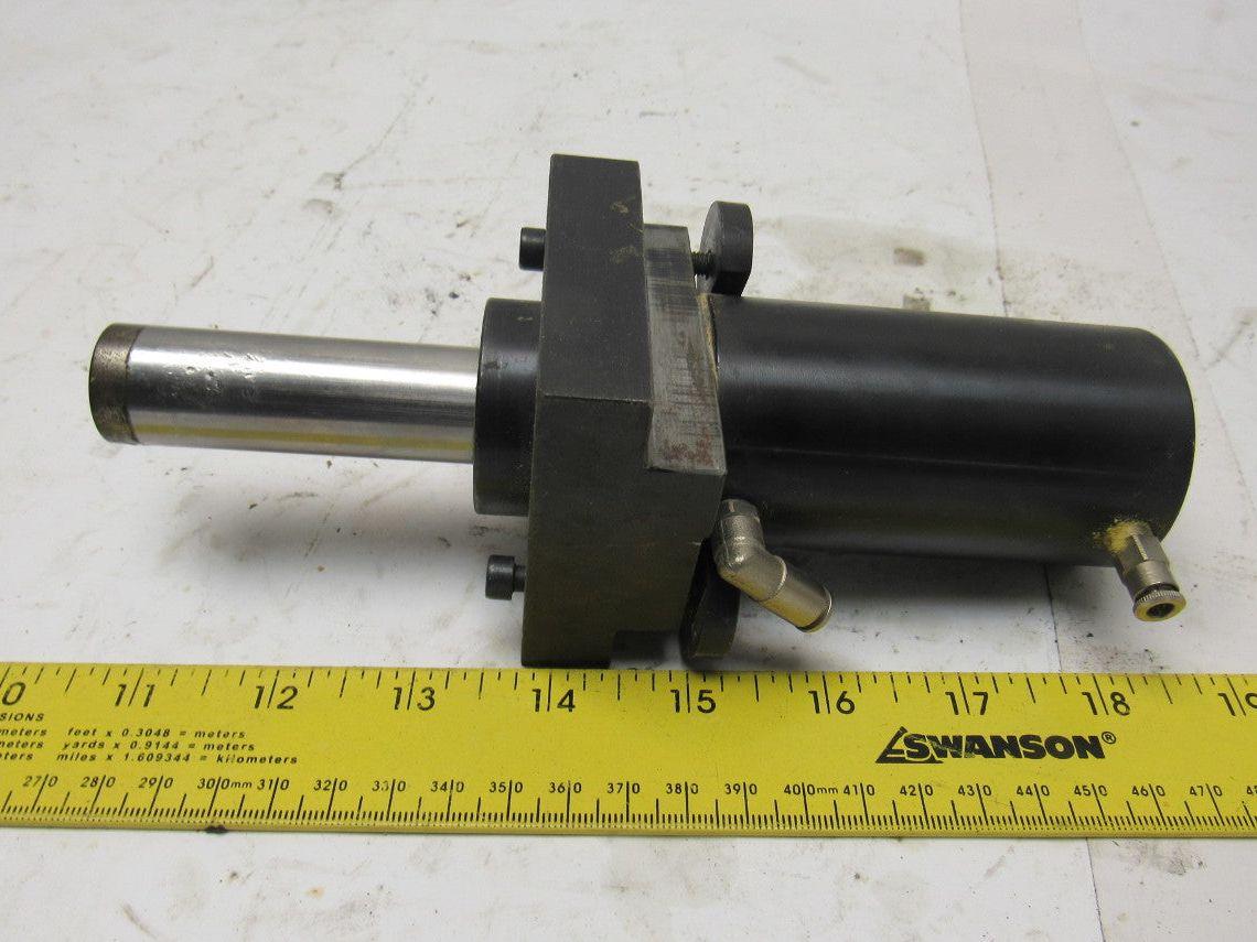 1-7/8" Bore 2-3/8" Stroke 22mm Rod Pneumatic Hold Down Clamping Cylinder