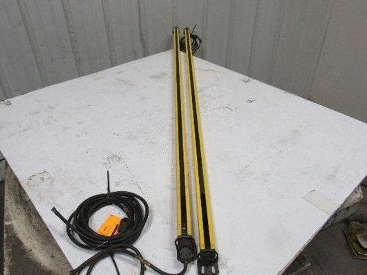 STI MiniSafe-B MS4364B-2 Safety Light Curtain Receiver & Transmitter Set 64"