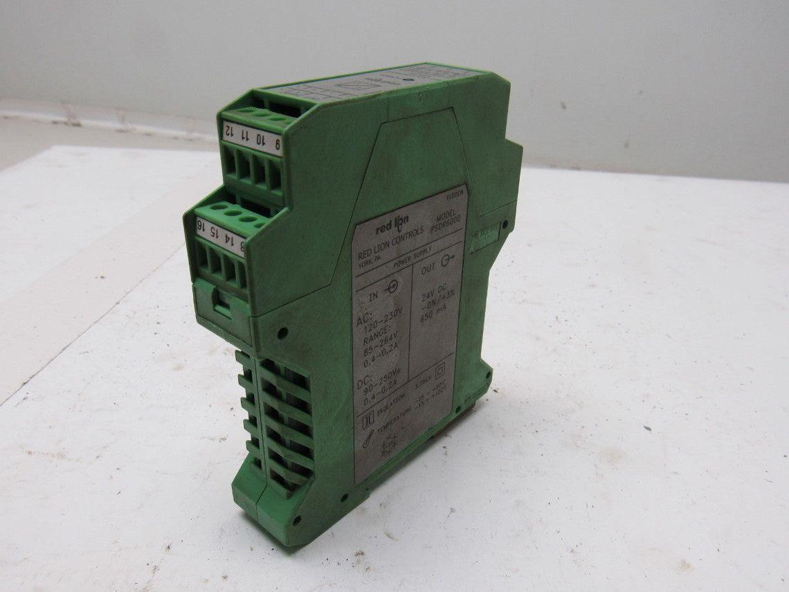 Red Lion PSDR6000 120-230V Input 24VDC Output Signal Conditioner Power Supply