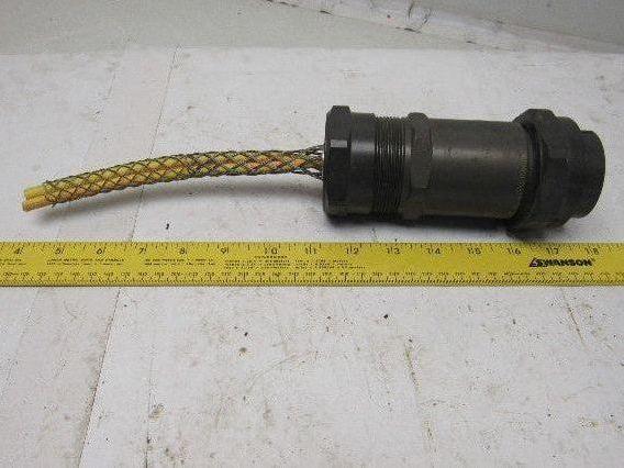 Round 2.1425" (54.50mm) Solder 16 Pin Male Cord Body Connector Amphenol Style