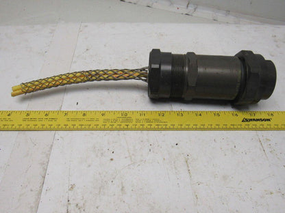 Round 2.1425" (54.50mm) Solder 16 Pin Male Cord Body Connector Amphenol Style