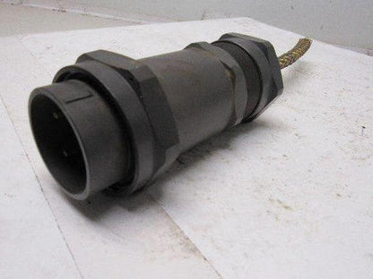 Round 2.1425" (54.50mm) Solder 16 Pin Male Cord Body Connector Amphenol Style