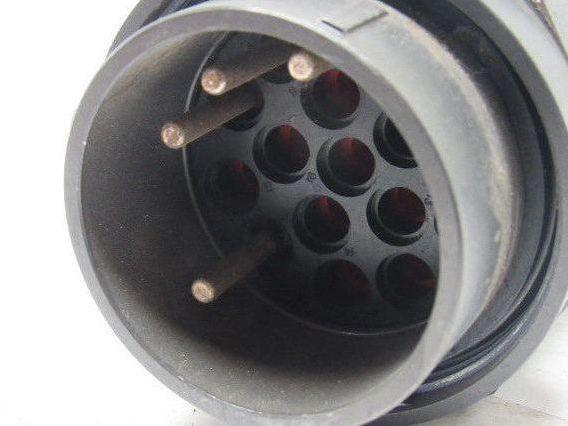 Round 2.1425" (54.50mm) Solder 16 Pin Male Cord Body Connector Amphenol Style