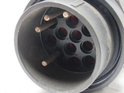Round 2.1425" (54.50mm) Solder 16 Pin Male Cord Body Connector Amphenol Style