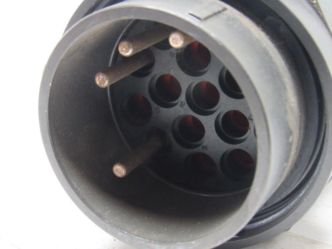 Round 2.1425" (54.50mm) Solder 16 Pin Male Cord Body Connector Amphenol Style