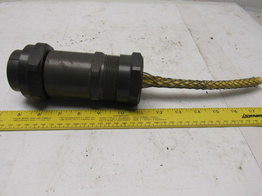 Round 2.1425" (54.50mm) Solder 16 Pin Male Cord Body Connector Amphenol Style