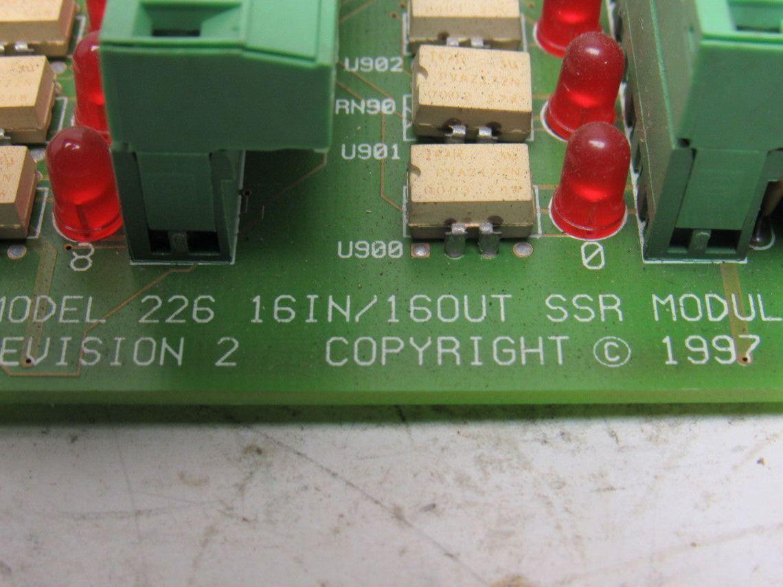 Sciemetric Model 226 Rev 2 16 Channel I/O SSR Solid State Relay Module