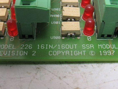 Sciemetric Model 226 Rev 2 16 Channel I/O SSR Solid State Relay Module