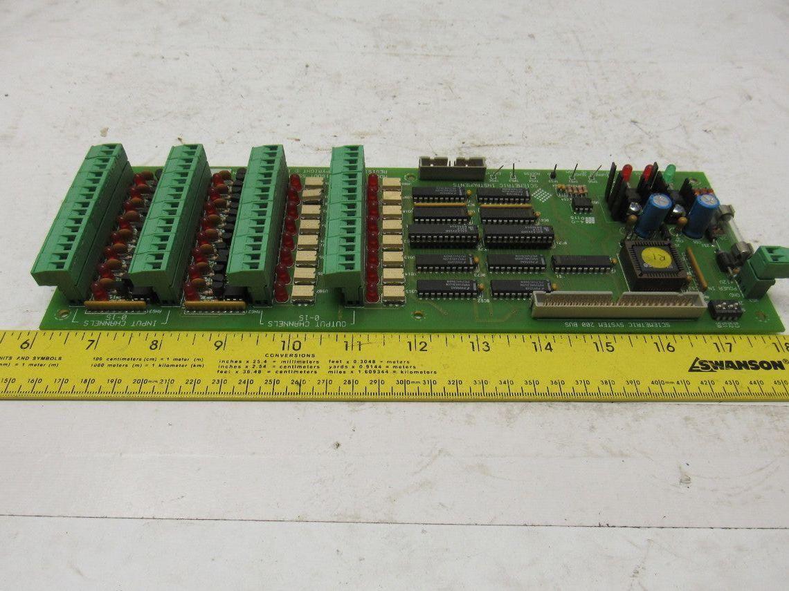 Sciemetric Model 226 Rev 2 16 Channel I/O SSR Solid State Relay Module