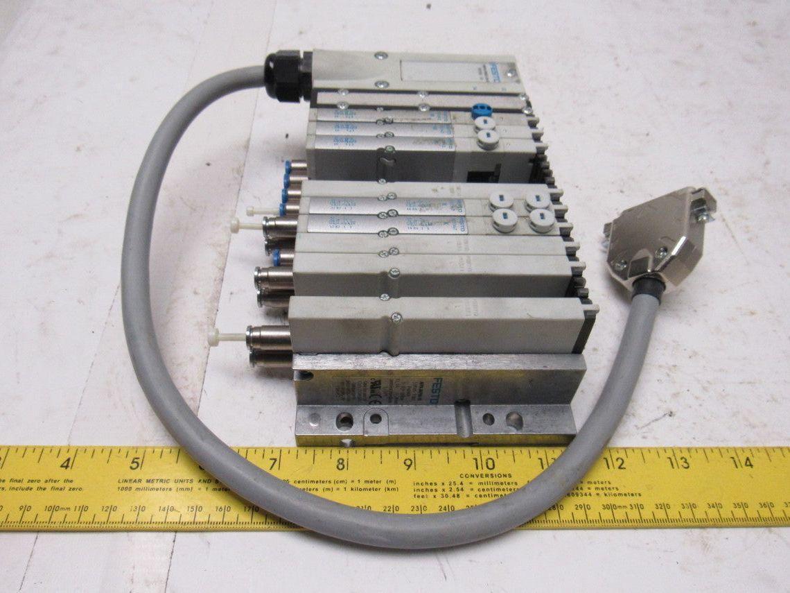 Festo VMPA1-MPM-EMM-8 533347 5/2-Way Double 3/2 Pneumatic Valve Bank