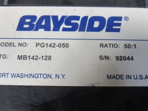 Bayside PG142-050 142mm Frame 50:1 Ratio Standard Backlash Inline Gear Reducer