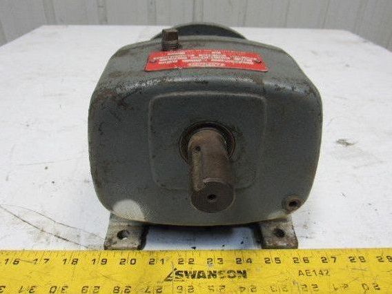 Dayton 2Z935A 19:1 Ratio 1725RPM 1/2Hp Input 92RPM Output Inline Gear Reducer