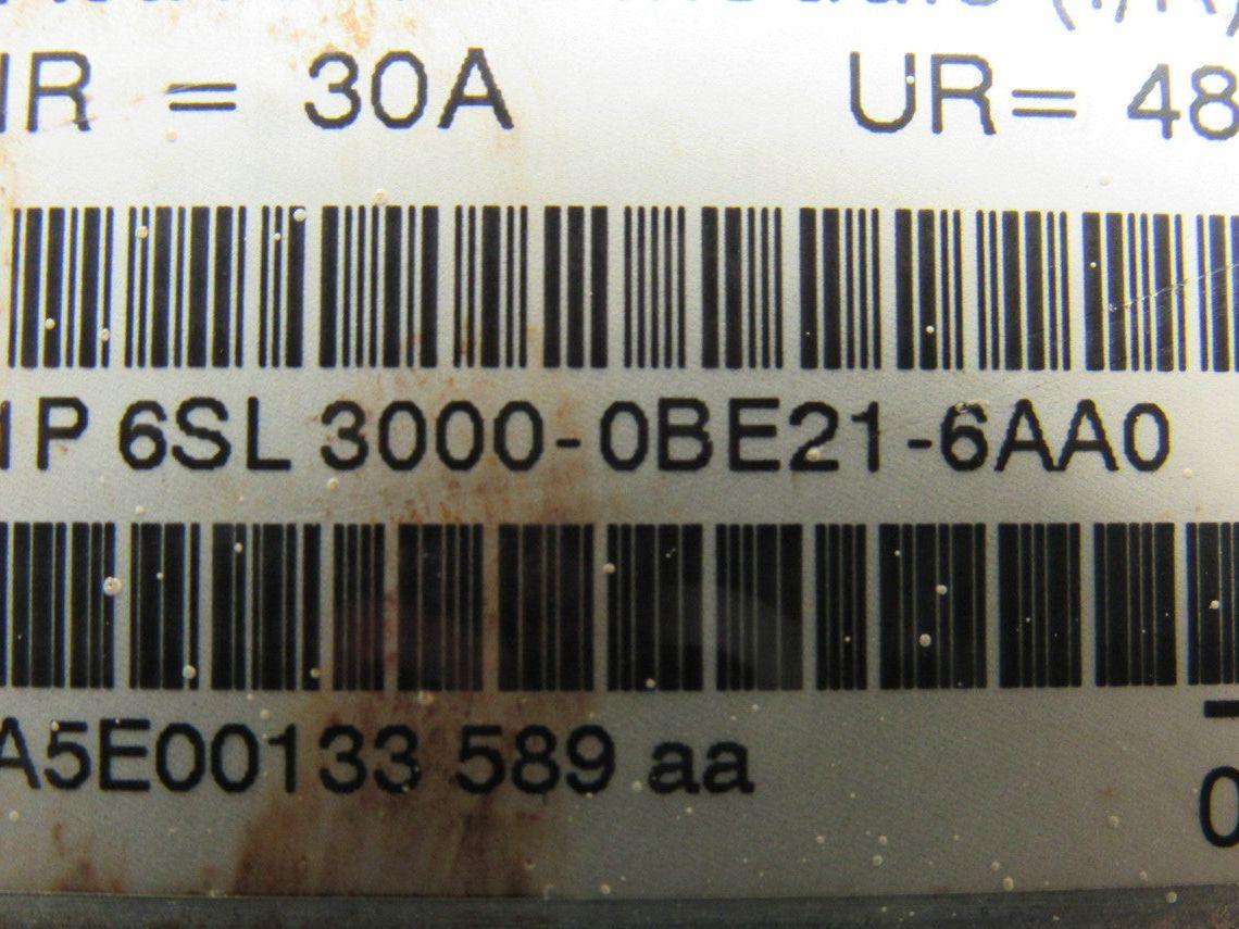 Siemens 1P 6SL3000-0BE21-6AA0 480/275V 30A  45-65Hz Line Filter
