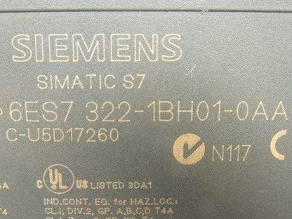 Siemens Simatic S7 6ES7322-1BH01-0AA0 24 VDC Output Module