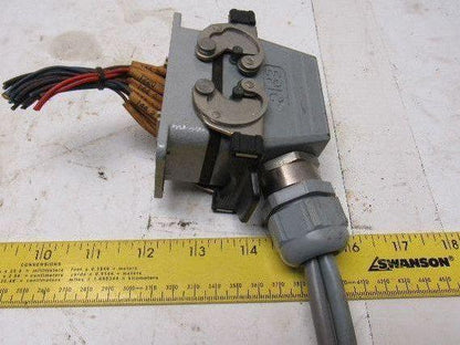 42 Pin 600V Heavy Duty Cam Lock Electrical Panel Mount Plug Set
