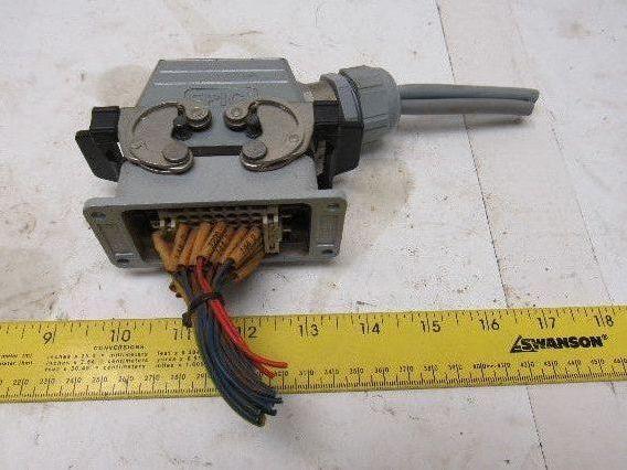 42 Pin 600V Heavy Duty Cam Lock Electrical Panel Mount Plug Set