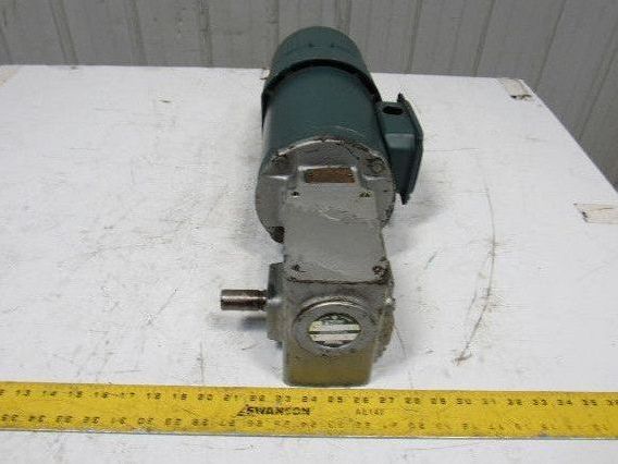 Reliance P56H3439U 5:1 Ratio 208-230/460V 1Hp 3Ph RH Output Gear Motor W/ Brake