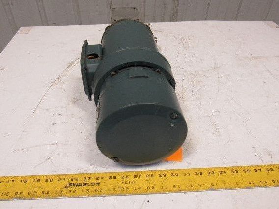 Reliance P56H3439U 5:1 Ratio 208-230/460V 1Hp 3Ph RH Output Gear Motor W/ Brake
