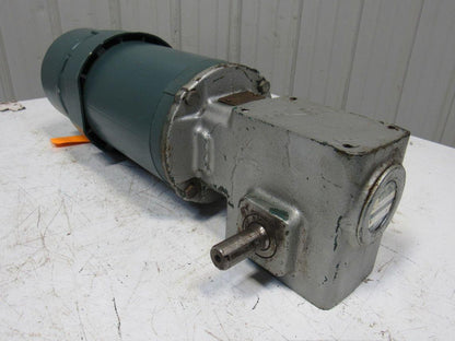 Reliance P56H3439U 5:1 Ratio 208-230/460V 1Hp 3Ph RH Output Gear Motor W/ Brake