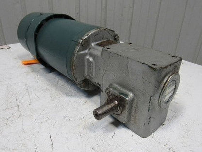 Reliance P56H3439U 5:1 Ratio 208-230/460V 1Hp 3Ph RH Output Gear Motor W/ Brake