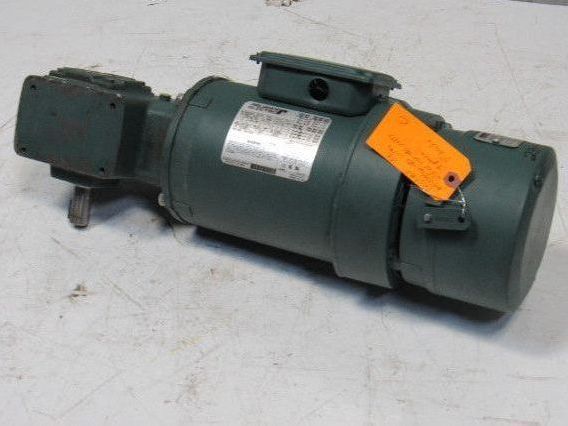 Reliance P56H3439U 5:1 Ratio 1Hp 3Ph 208-230/460-480V 60Hz Gear Motor W/Brake