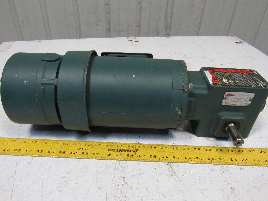 Reliance P56H3439U 5:1 Ratio 1Hp 3Ph 208-230/460-480V 60Hz Gear Motor W/Brake