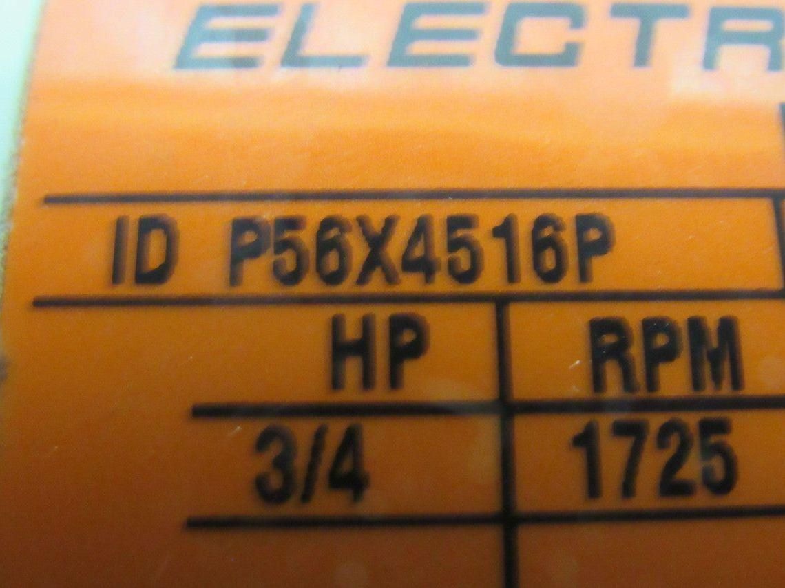 Reliance P56X4516P 7.5:1 Ratio 3/4Hp 208-230/460V LH Output Gear Motor