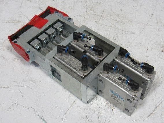 Festo DZF-40-10-P-A 10 Bar 145PSI Flat Pneumatic Air Cylinder Punch Head