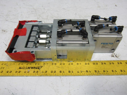 Festo DZF-40-10-P-A 10 Bar 145PSI Flat Pneumatic Air Cylinder Punch Head