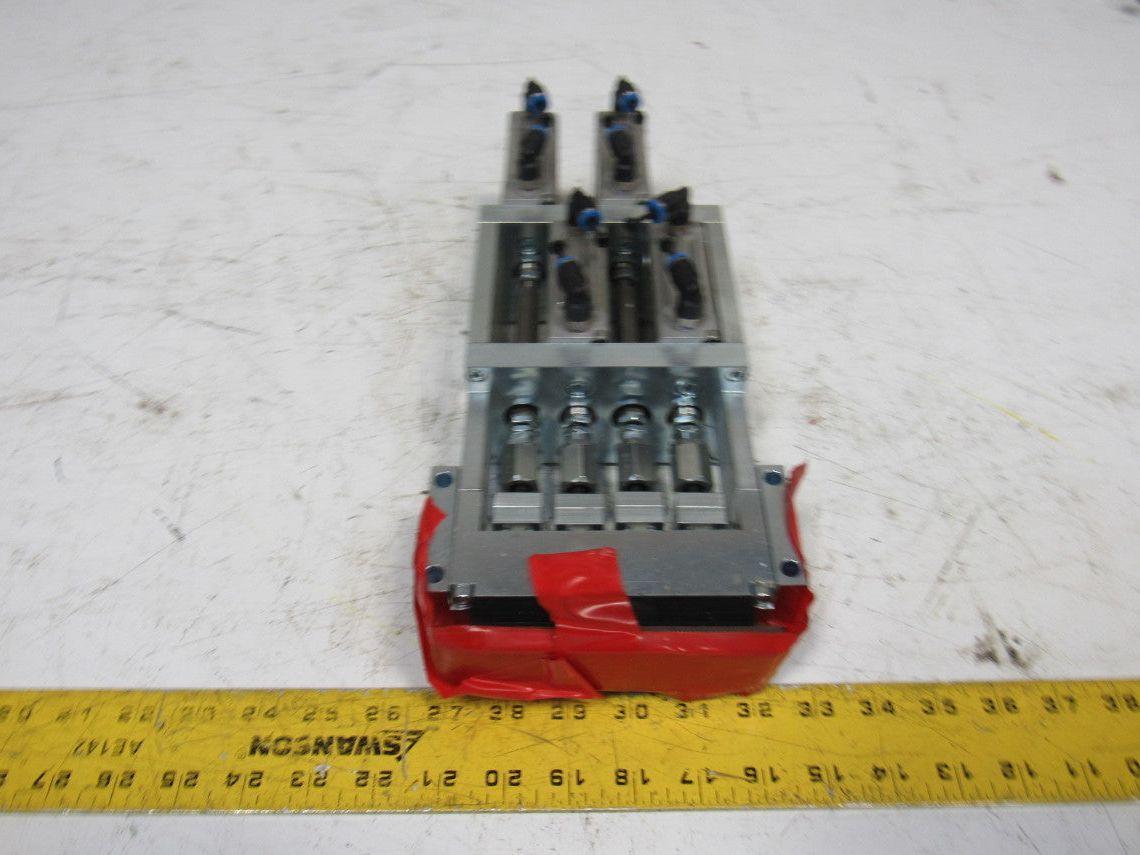 Festo DZF-40-10-P-A 10 Bar 145PSI Flat Pneumatic Air Cylinder Punch Head