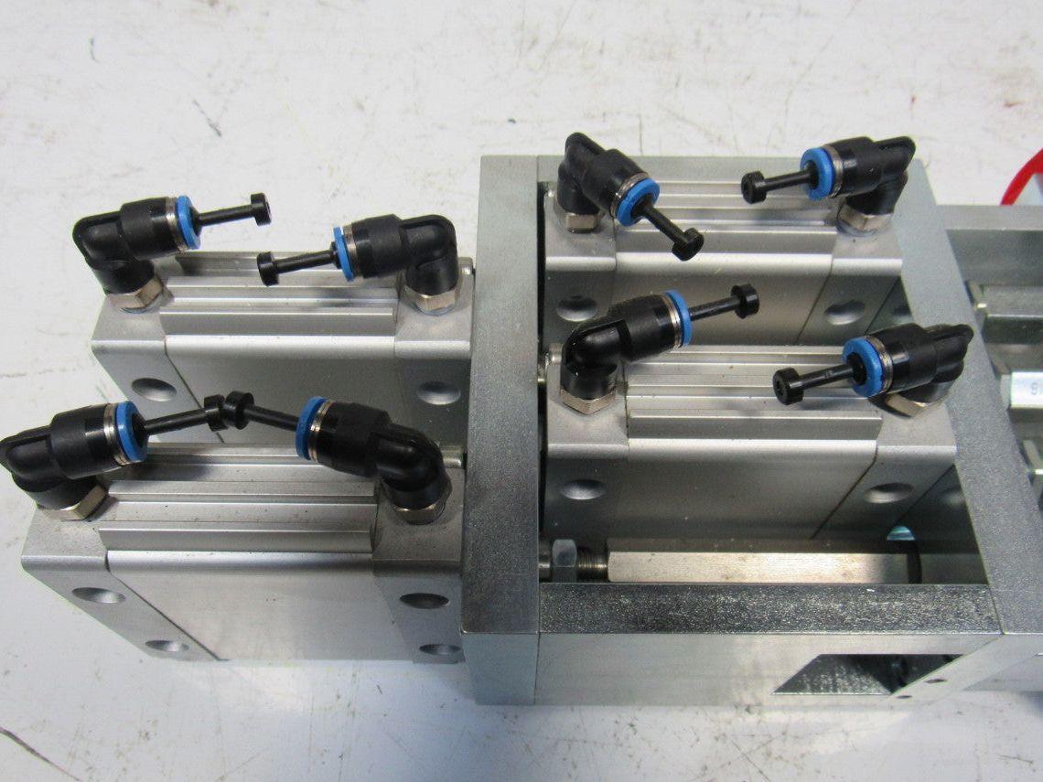 Festo DZF-40-10-P-A 10 Bar 145PSI Flat Pneumatic Air Cylinder Punch Head