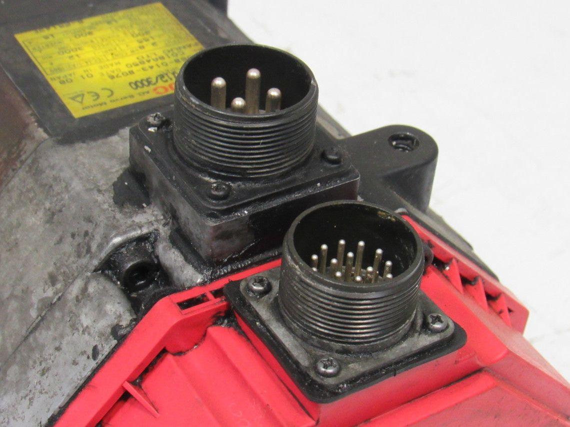 Fanuc A06B-0143-B076 IEC34-1/A2 2.8kW 3000RPM 155V 200Hz AC Servo Motor A12/3000