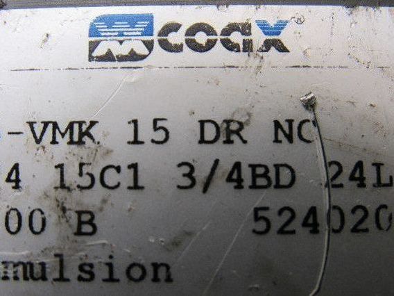 Coax 5-VMK 15DR NC 3/2 Way 0-100 Bar 24V Coil Solenoid Operated Pneumatic Valve