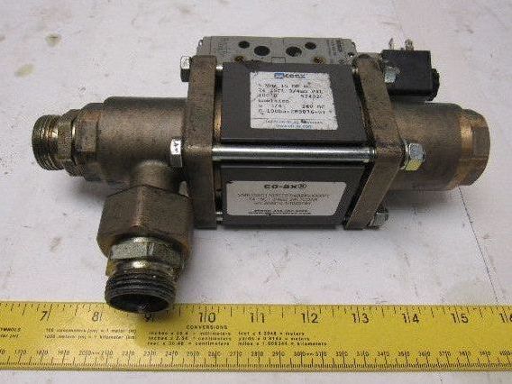 Coax 5-VMK 15DR NC 3/2 Way 0-100 Bar 24V Coil Solenoid Operated Pneumatic Valve
