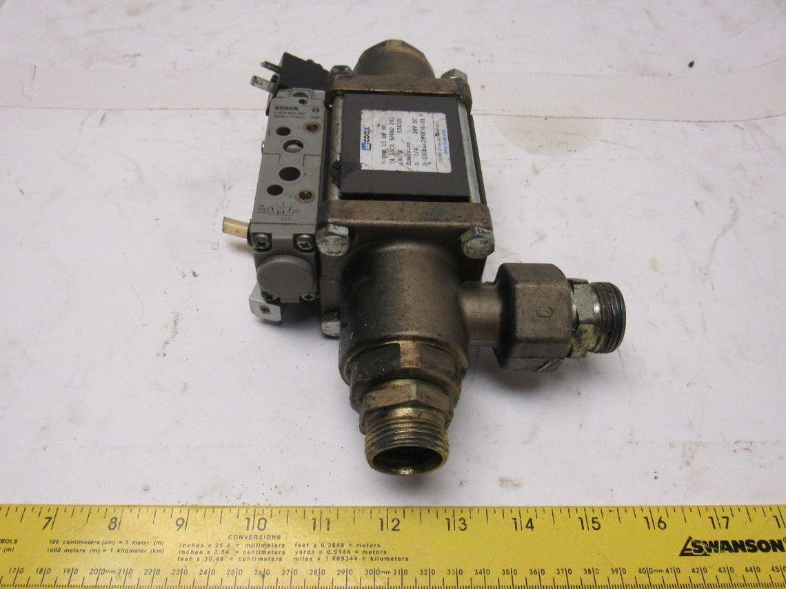 Coax 5-VMK 15DR NC 3/2 Way 0-100 Bar 24V Coil Solenoid Operated Pneumatic Valve